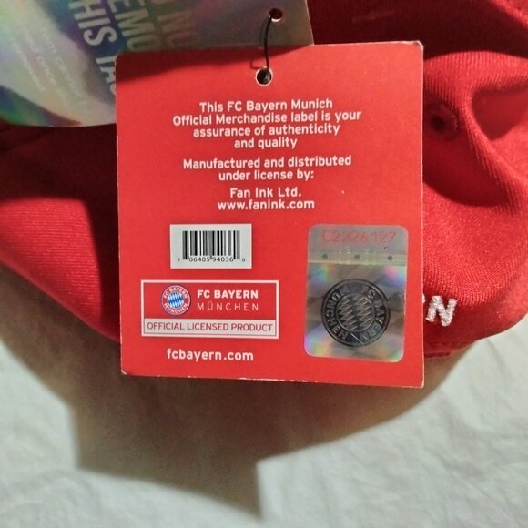 FC Bayern Munich Hat FAN Soccer Football Cap Snapback Red SK - 93 PRO - Picture 5 of 5